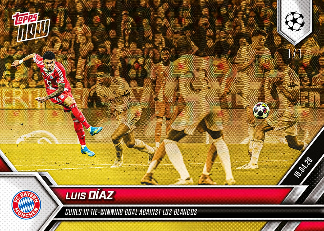 Luis Díaz - 2025-26 UCL Topps NOW - Card 123 - PR: 824 - Image 2