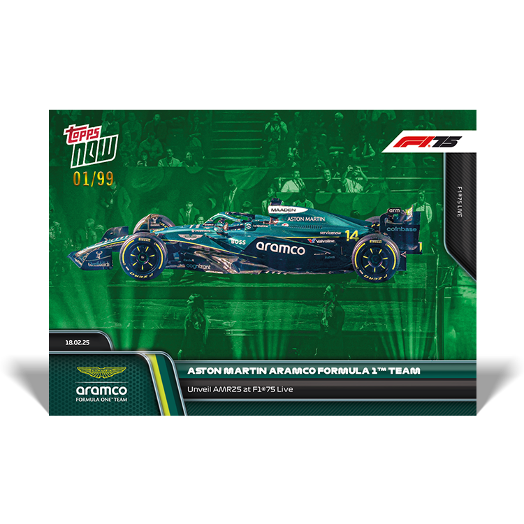 Aston Martin Aramco Formula One Team - 2025 Formula 1 Topps NOW - Card 5 - PR: 615 - Image 5
