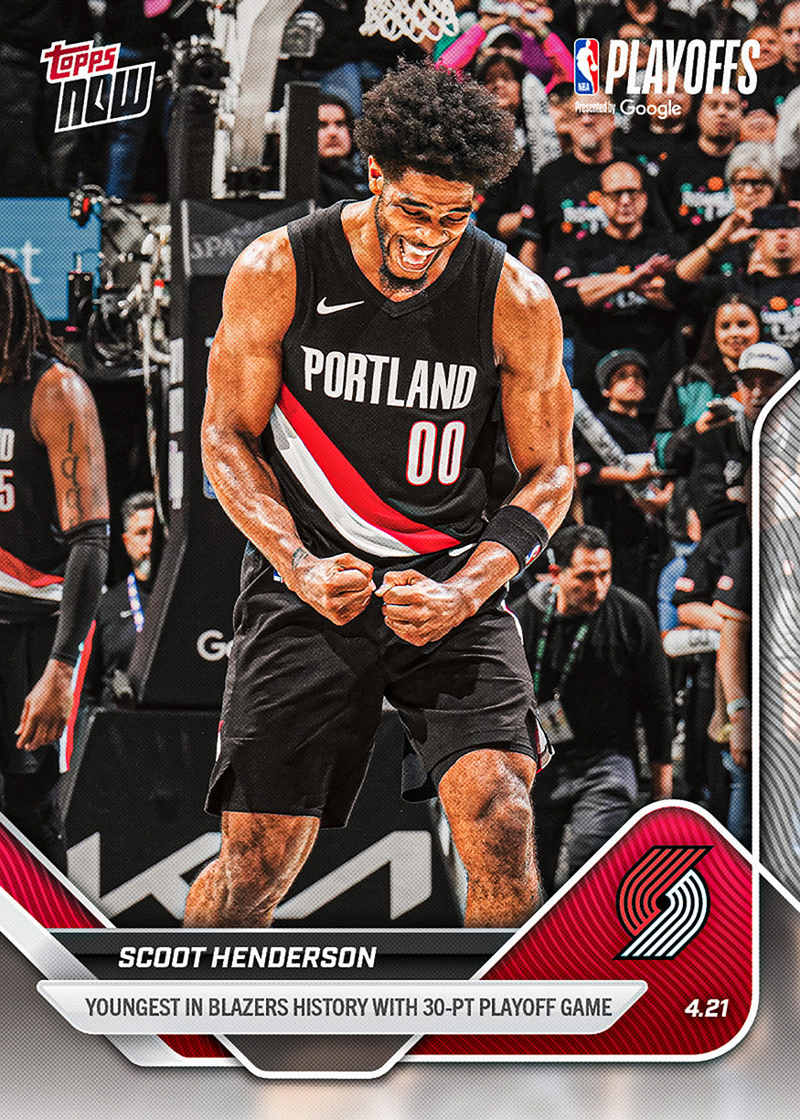 Scoot Henderson - 2025-26 NBA Topps NOW - Card 268 - PR: 659