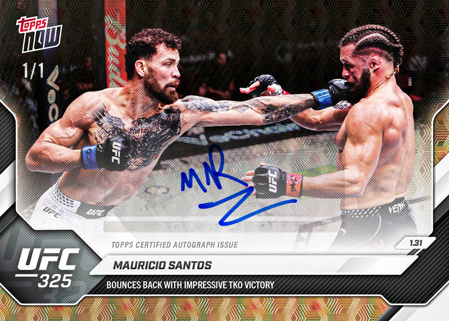 Mauricio Santos - 2026 UFC Topps NOW - Card 6 - PR: 729 - Image 2