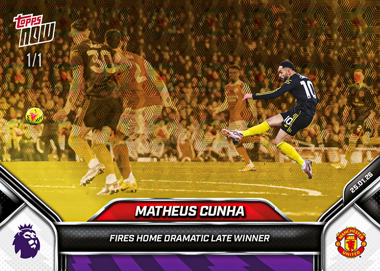 Matheus Cunha - 2025-26 Premier League Topps NOW - Card 119 - PR: 1543 - Image 7