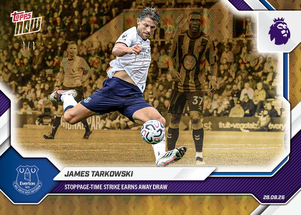 Alternative view of James Tarkowski - 2026-27 Premier League Topps NOW - Card 12