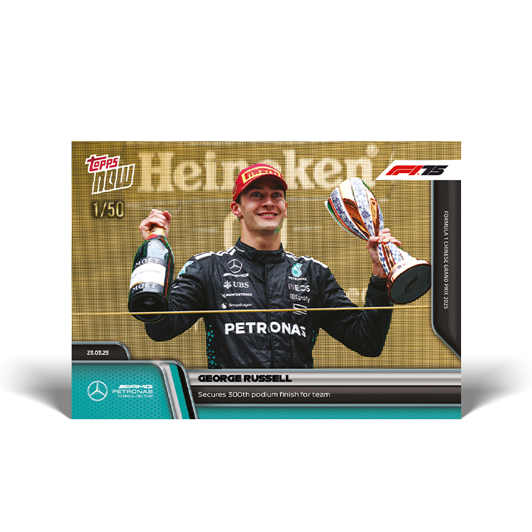 George Russell - 2025 Formula 1 Topps NOW Card 22 - PR: 370 - Image 3