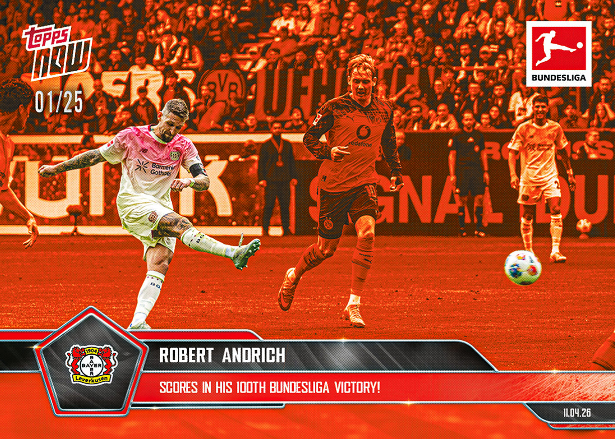 Robert Andrich - 2025-26 Bundesliga Topps NOW - Card 165 - PR: 63 - Image 5