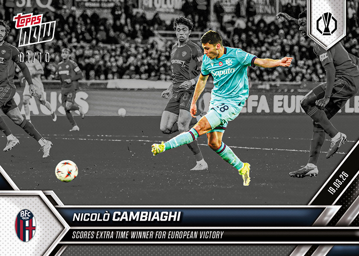 Nicolò Cambiaghi - 2025-26 UEL Topps NOW - Card 24 - PR: 56 - Image 4