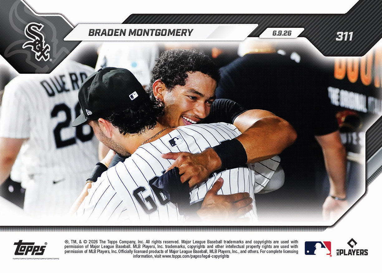 Braden Montgomery - 2026 MLB Topps NOW - Card 311 - PR: 5875 - Image 3