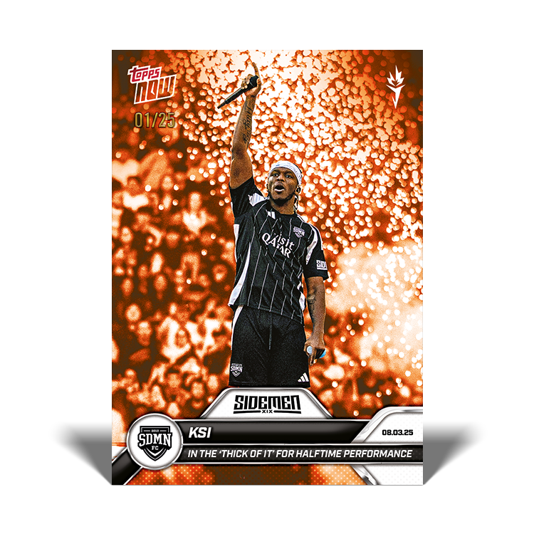 KSI - 2025 Sidemen Charity Match Topps NOW Card 11 - LOOK FOR AUTO - PR: 565 - Image 6