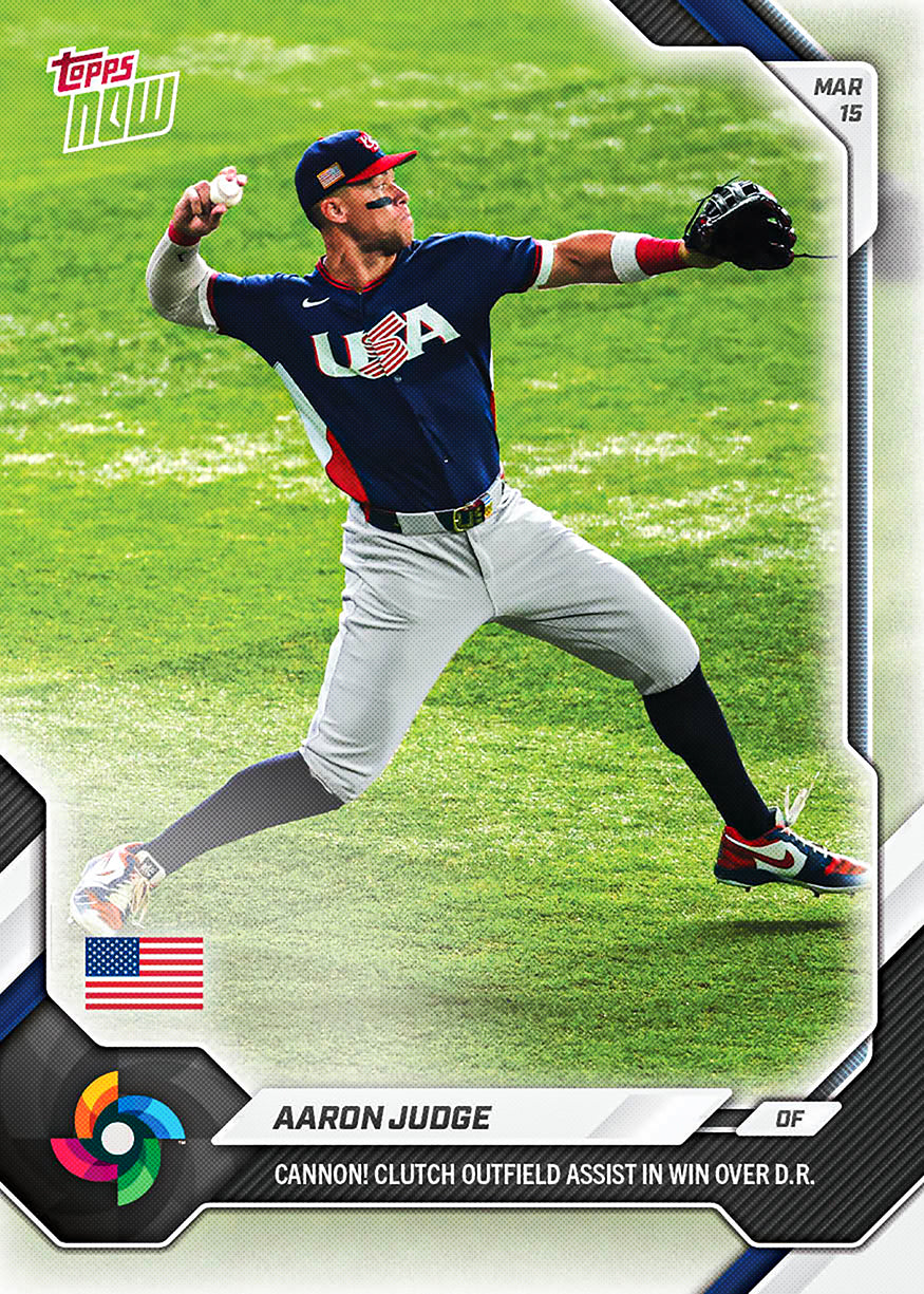 Aaron Judge - 2026 World Baseball Classic Topps NOW - Card 36 - PR: 7429