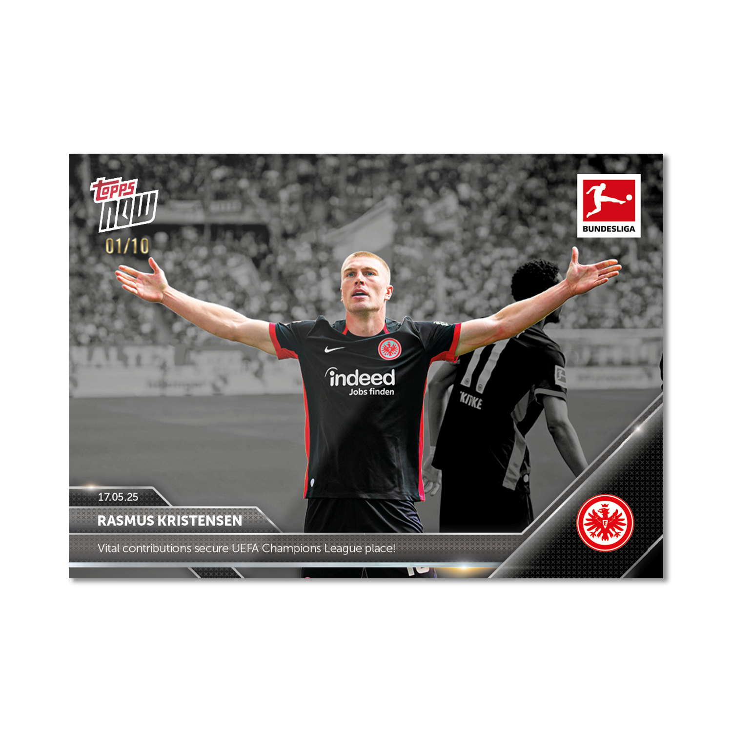 Rasmus Kristensen - 2024-25 Bundesliga Topps NOW - Card 190 - PR: 226 - Image 4
