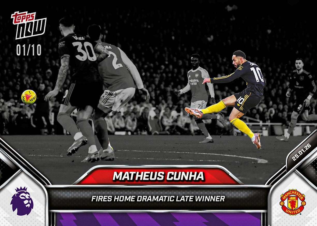 Matheus Cunha - 2025-26 Premier League Topps NOW - Card 119 - PR: 1543 - Image 5