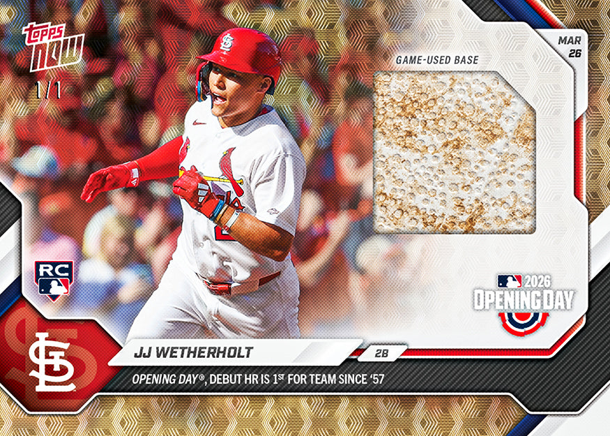 JJ Wetherholt - 2026 MLB Topps NOW - Card 8 - PR: 11148 - Image 2