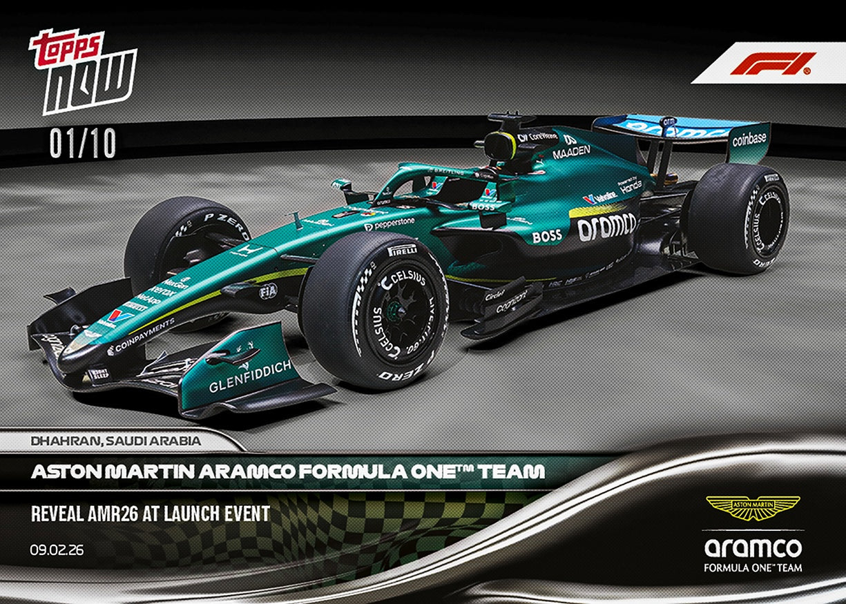 Aston Martin Aramco Formula One™ Team - 2026 Formula 1 Topps NOW - Card 10 - PR: 1482 - Image 5