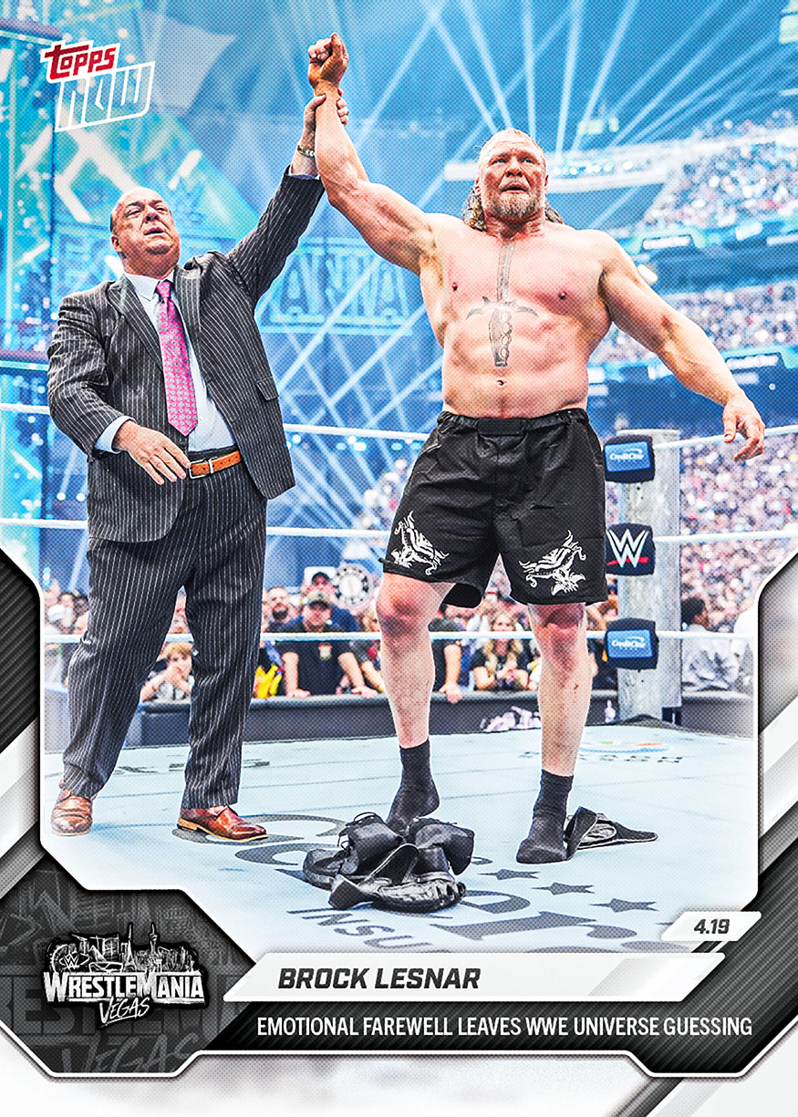 Brock Lesnar - 2026 WWE Topps NOW - Card 45 - PR: 4841
