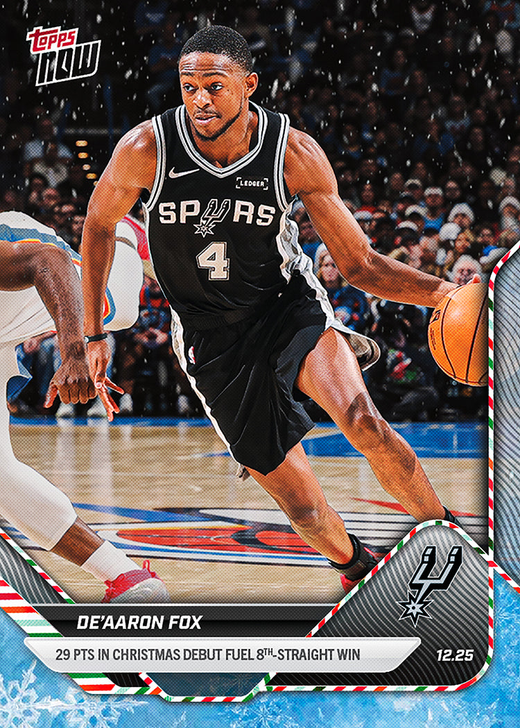 De’Aaron Fox - 2025-26 NBA Topps NOW - Card 100 - PR: 561 - Image 2