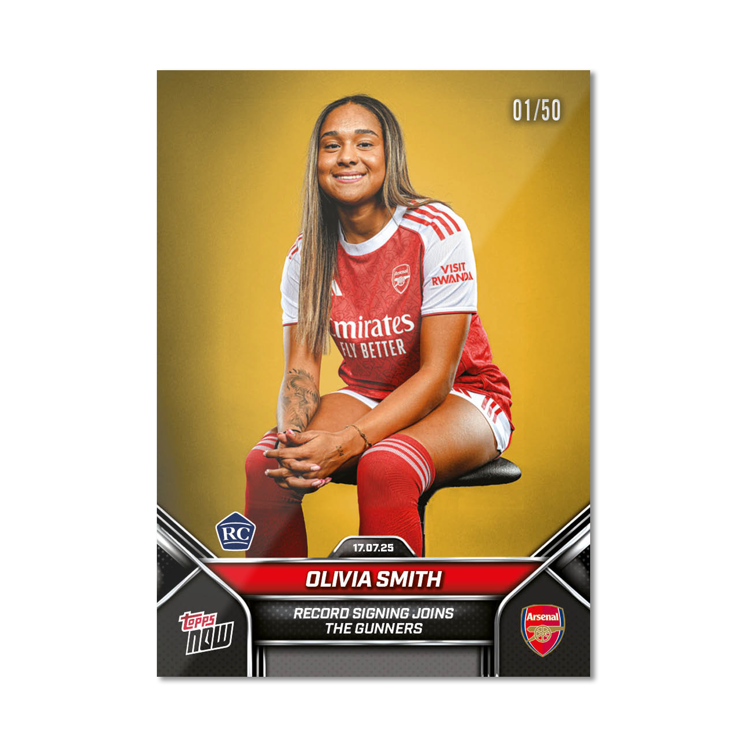 Olivia Smith - 2025 Arsenal FC Topps NOW - Card 1 - PR: 511 - Image 6