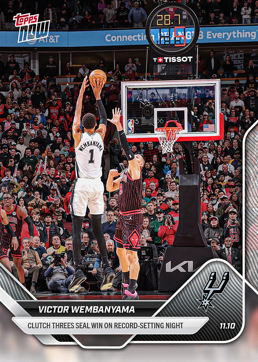 Victor Wembanyama - 2025-26 NBA Topps NOW - Card 49 - PR: 2869