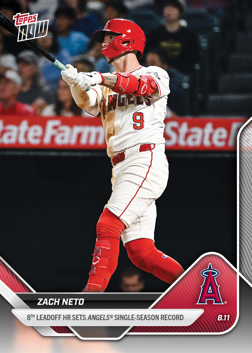 Zach Neto - 2025 MLB Topps NOW - Card 549 - PR: 595