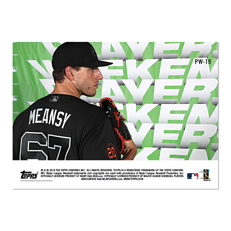 Alternative view of 2019 Baltimore Orioles TOPPS NOW Players Weekend 6-Card Team Set + Relic Card - Print Run: 62
