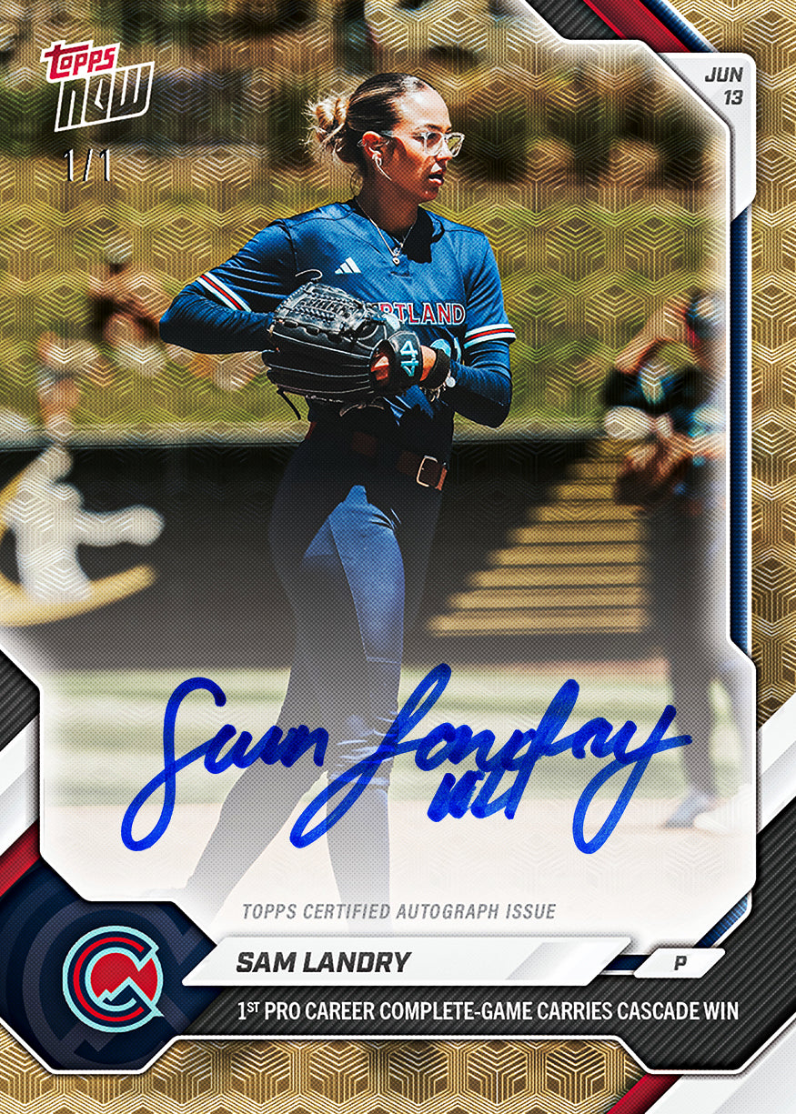 Alternative view of Sam Landry - 2026 AUSL Topps NOW - Card 7 - PR: 1352