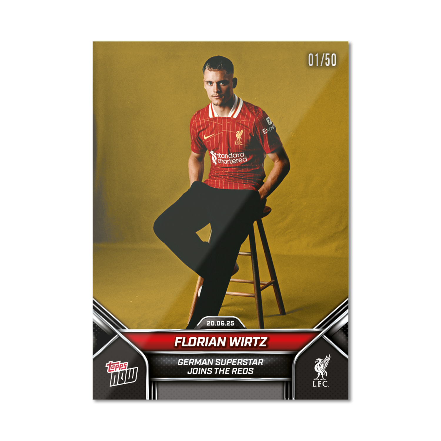 Florian Wirtz - 2024-25 Liverpool Topps NOW - Card 1 - PR: 3516 - Image 6