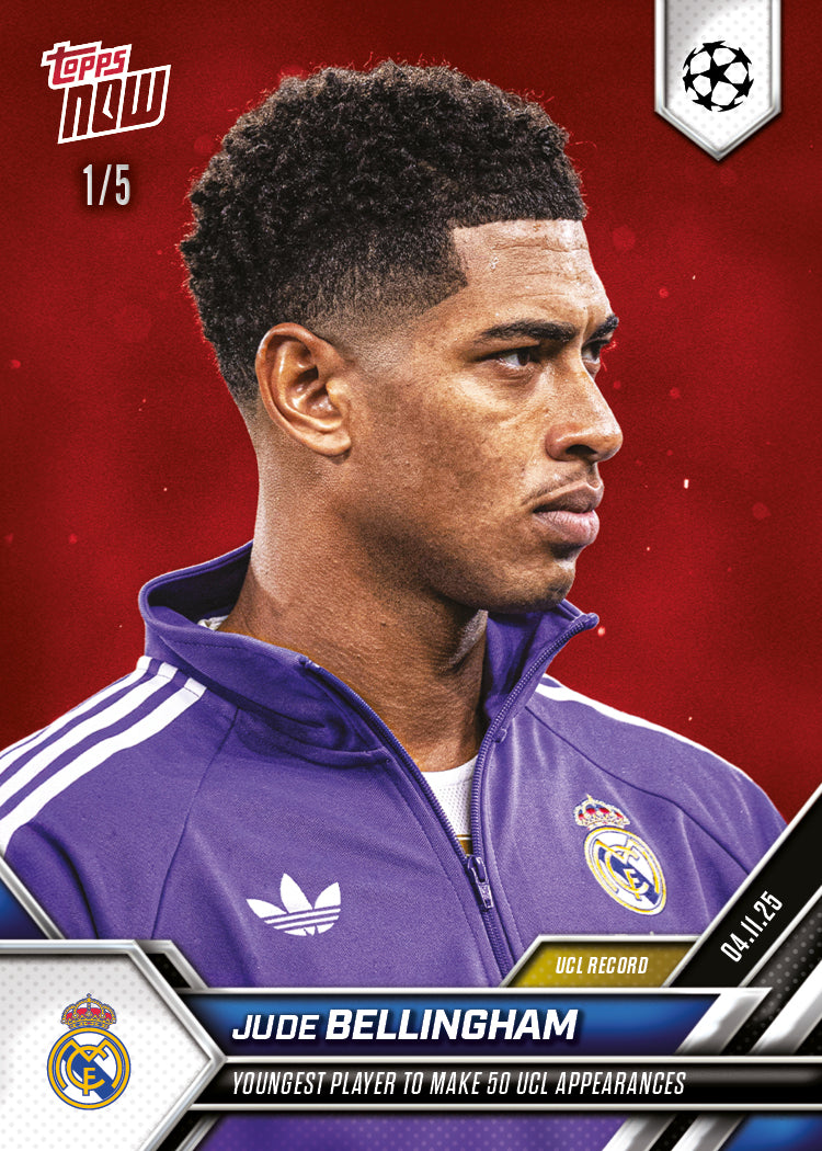 Jude Bellingham - 2025-26 UCL Topps NOW - Card 43 - PR: 1219 - Image 3