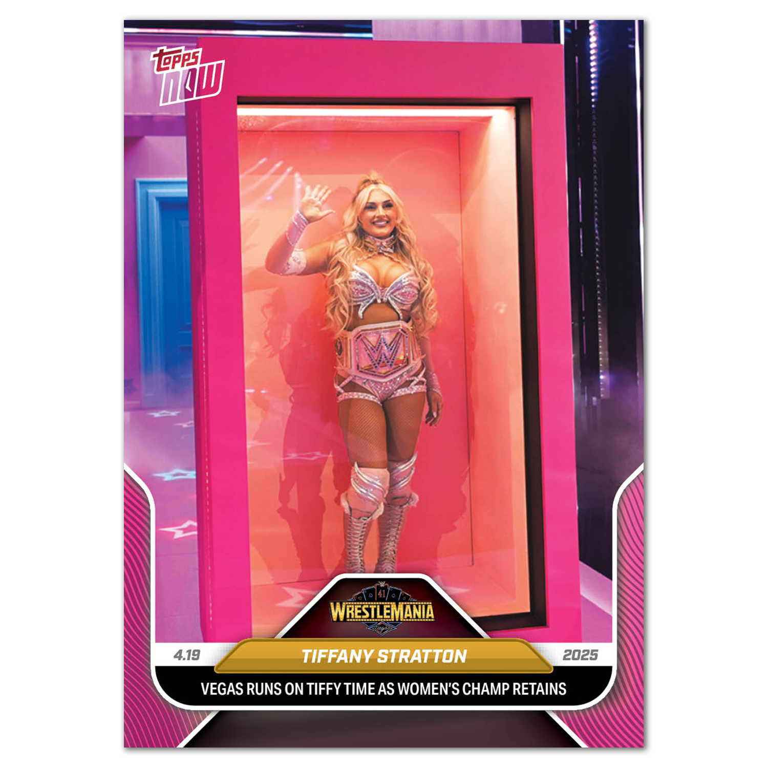 Tiffany Stratton - 2025 WWE Topps NOW - Card 40 - LOOK FOR RELICS AND AUTO-RELICS - PR: 5584 - Image 4