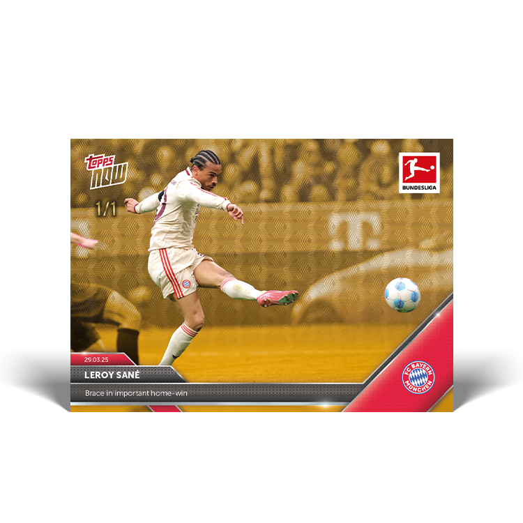 Leroy Sané - 2024-25 Bundesliga Topps NOW Card 151 - PR: 94 - Image 2