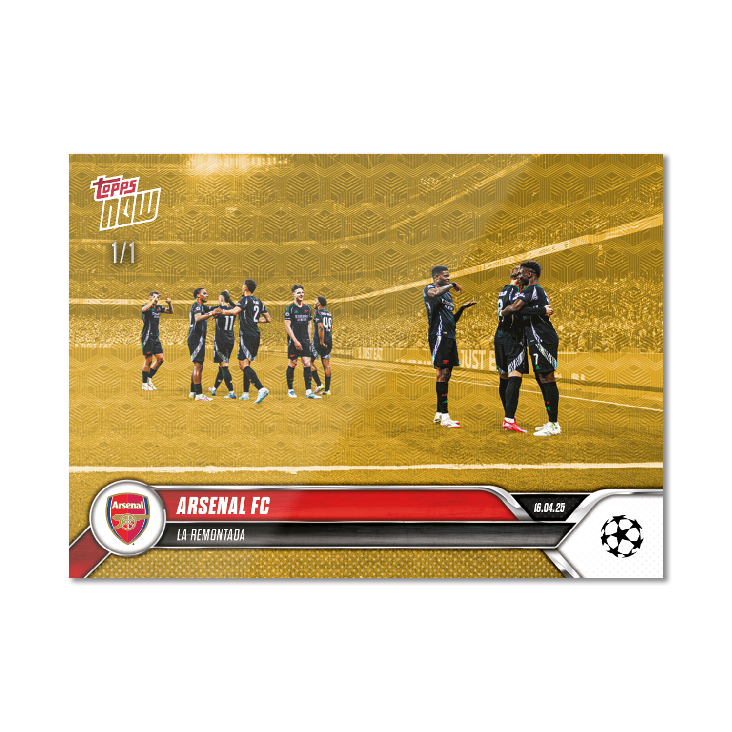 Arsenal FC - 2024-25 UCL Topps NOW - Card 143 - PR: 641 - Image 2