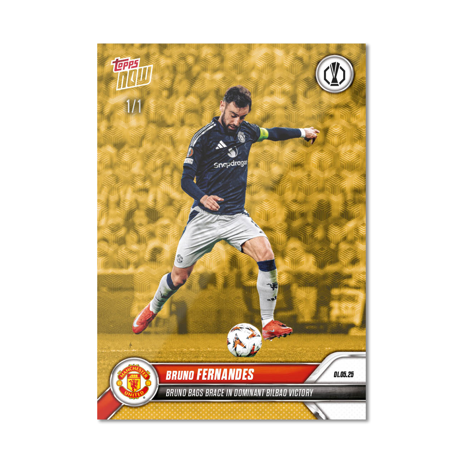 Bruno Fernandes - 2024-25 UEL Topps NOW Card 30 - PR: 419 - Image 2