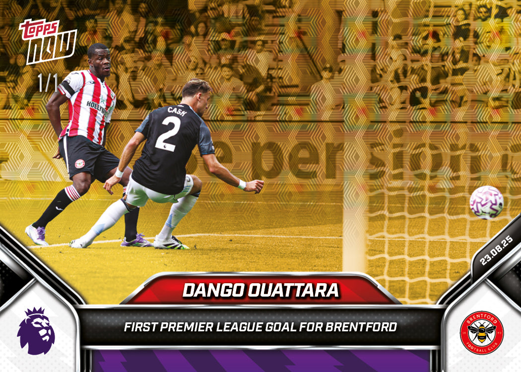 Dango Ouattara - 2025-26 Premier League Topps NOW - Card 9 - PR: 225 - Image 2
