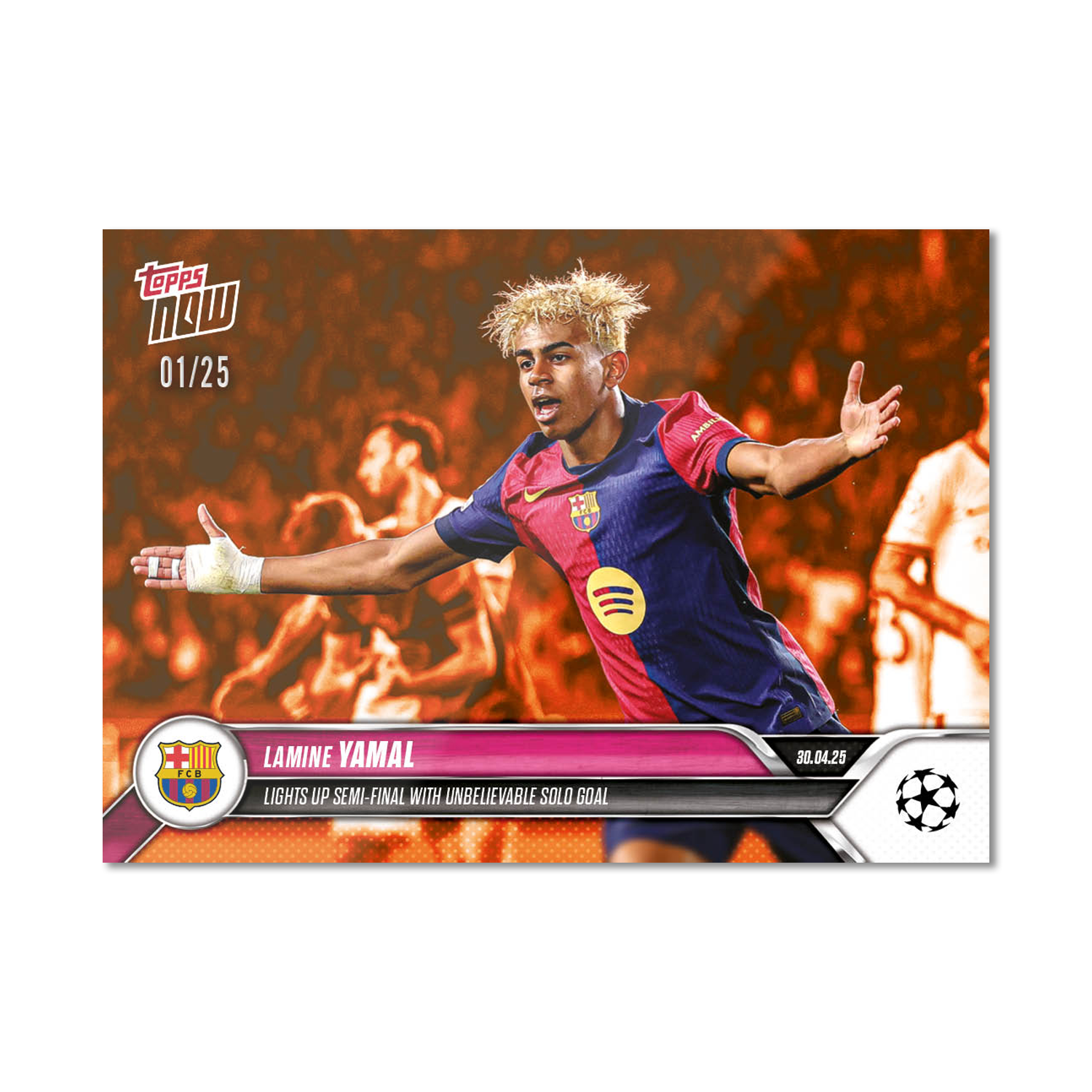 Lamine Yamal - 2024-25 UCL Topps NOW - Card 148 - PR: 5203 - Image 6