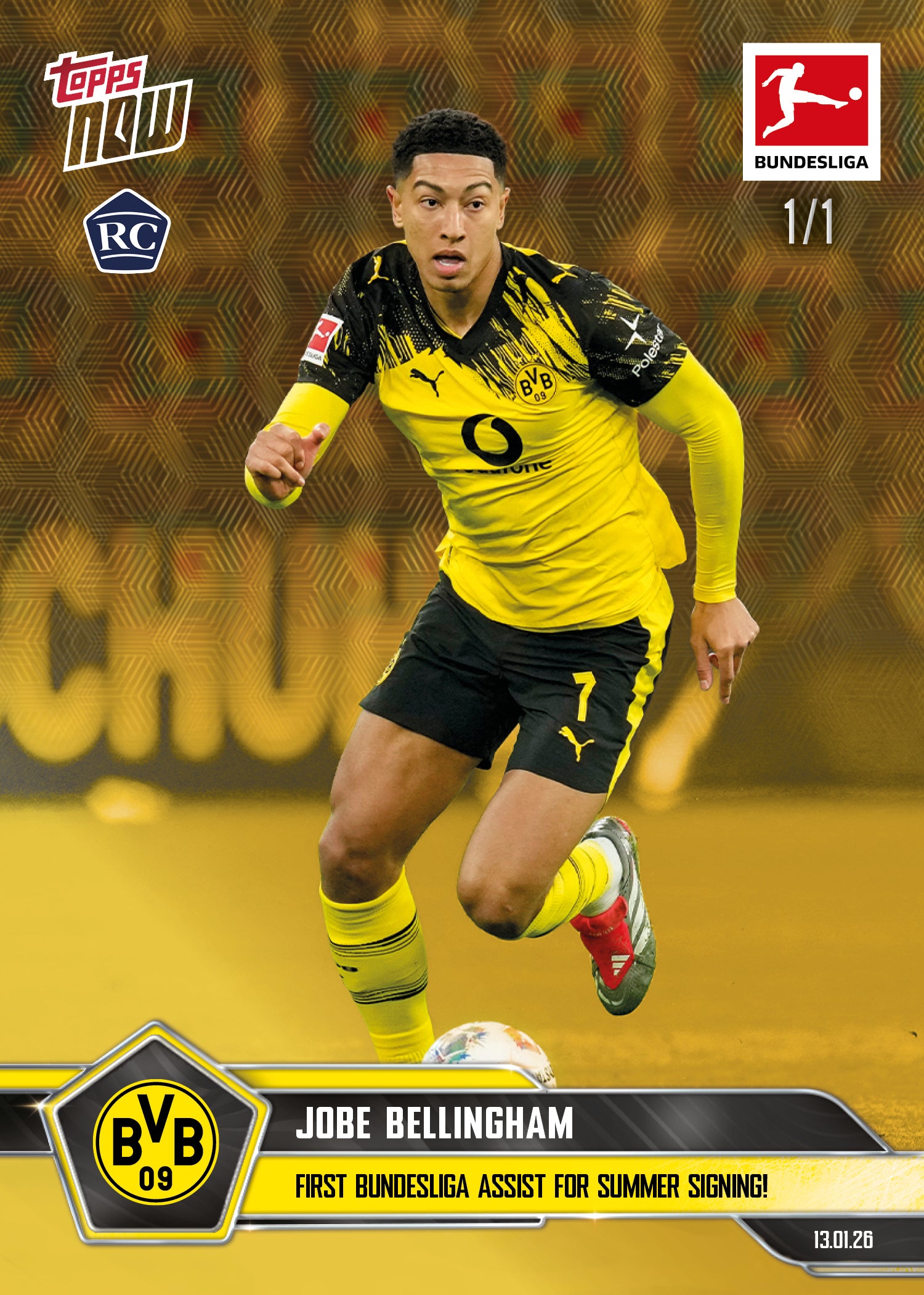Jobe Bellingham - 2025-26 Bundesliga Topps NOW - Card 96 - PR: 1033 - Image 2