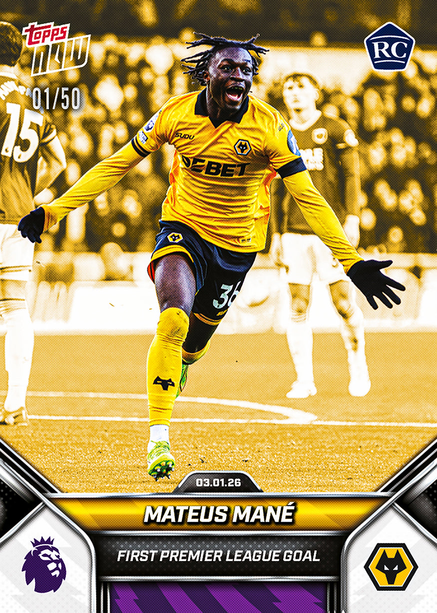 Mateus Mané - 2025-26 Premier League Topps NOW - Card 102 - PR: 2001 - Image 6