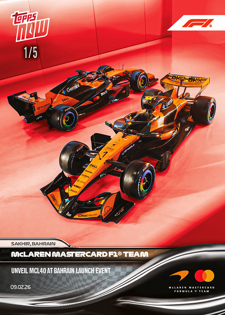 McLaren Mastercard F1 Team - 2026 Formula 1 Topps NOW - Card 9 - PR: 3753 - Image 4