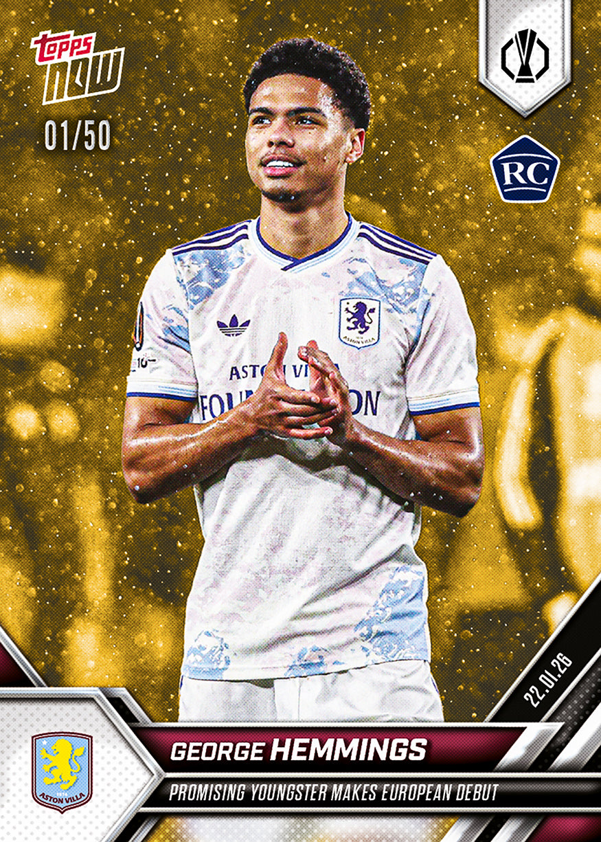 George Hemmings - 2025-26 UEL Topps NOW - Card 15 - PR: 709 - Image 6