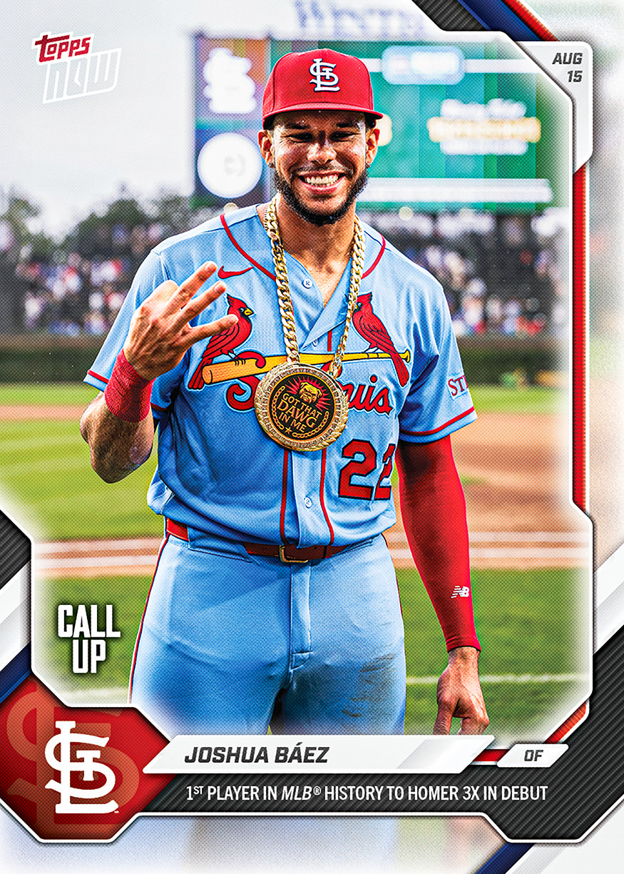Joshua Báez - 2026 MLB Topps NOW - Card 555 - PR: 45868 - Image 3