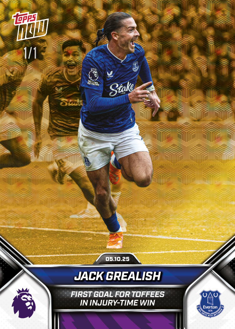 Jack Grealish - 2025-26 Premier League Topps NOW - Card 33 - PR: 405 - Image 2