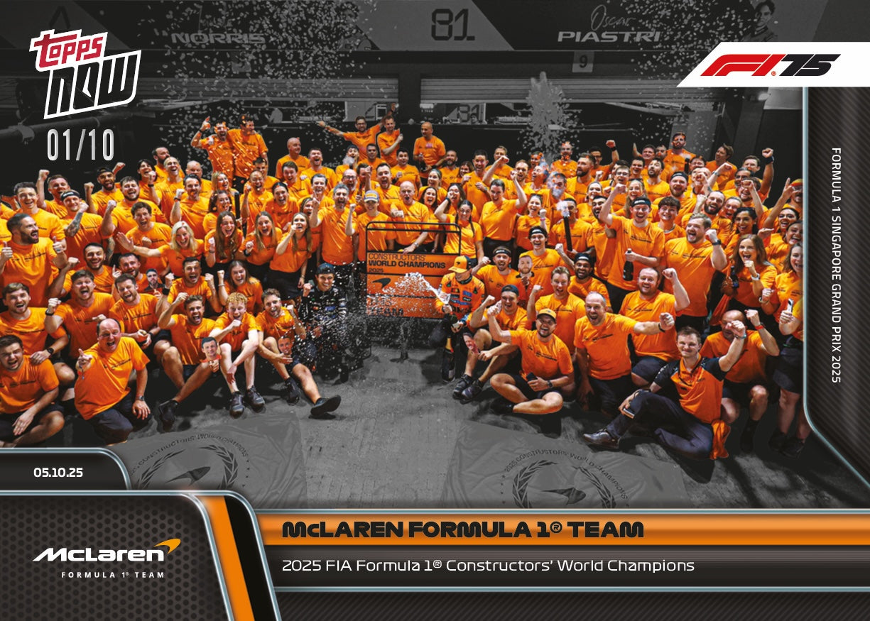McLaren Formula 1 Team - 2025 Formula 1 Topps NOW - Card 66 - PR: 2634 - Image 4