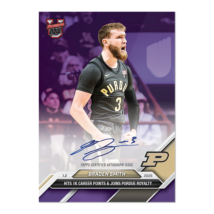 On-Card Autograph # to 49 or Lower - Braden Smith - 2024 Bowman U Now Card 39 - Image 5
