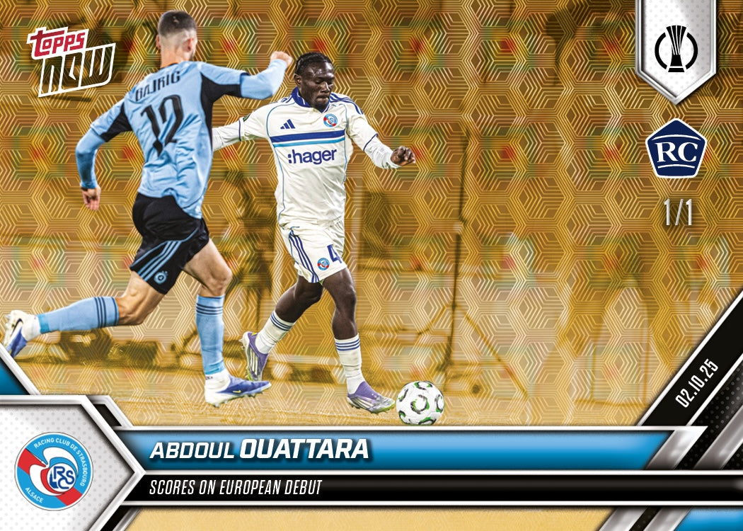 Alternative view of Abdoul Ouattara - 2025-26 UECL Topps NOW - Card 3 - PR: 154