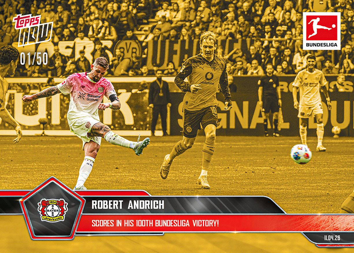 Robert Andrich - 2025-26 Bundesliga Topps NOW - Card 165 - PR: 63 - Image 6