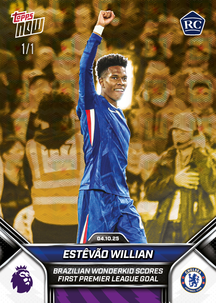 Estêvão Willian - 2025-26 Premier League Topps NOW - Card 32 - PR: 5404 - Image 3