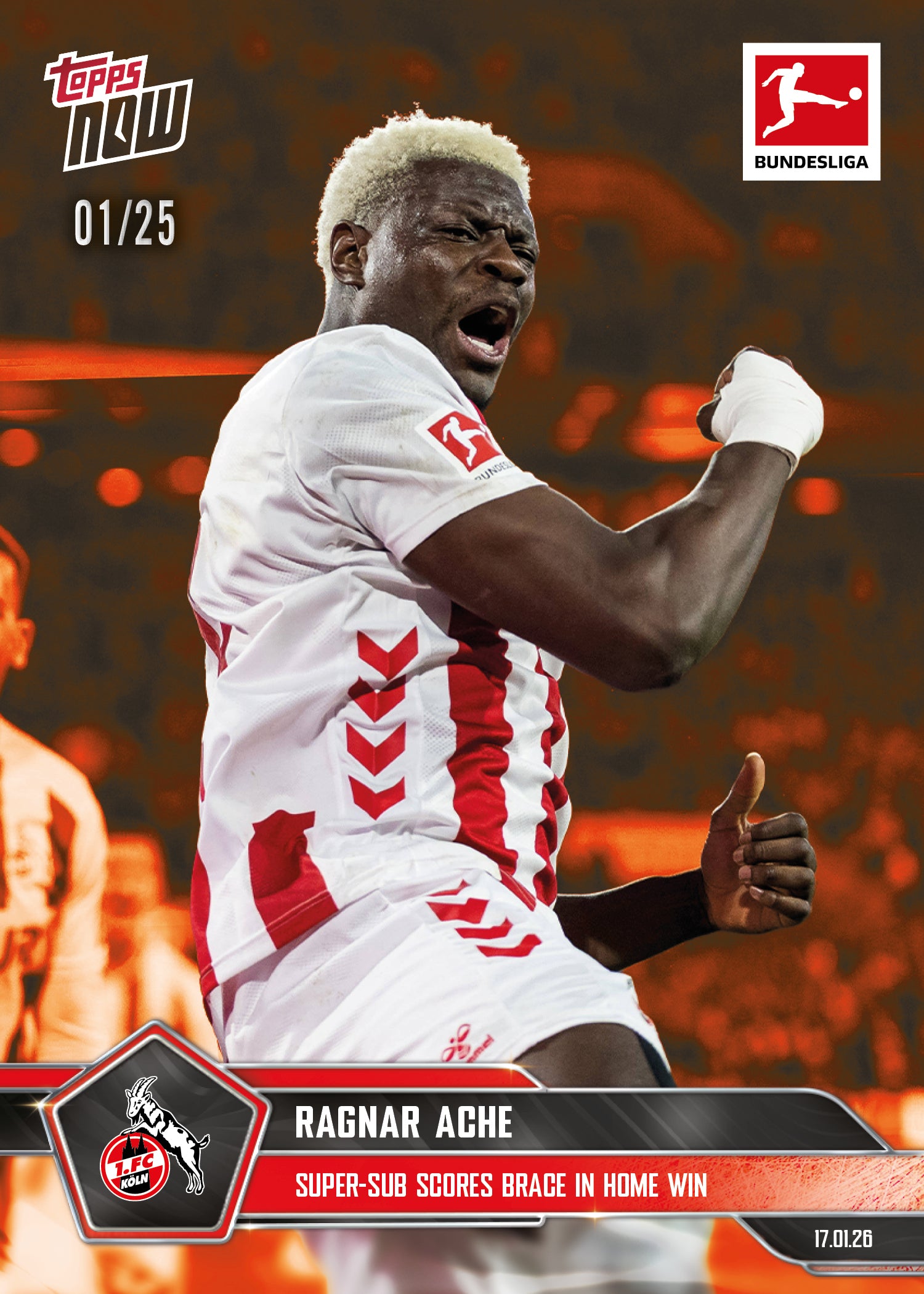 Ragnar Ache - 2025-26 Bundesliga Topps NOW - Card 101 - PR: 323 - Image 5