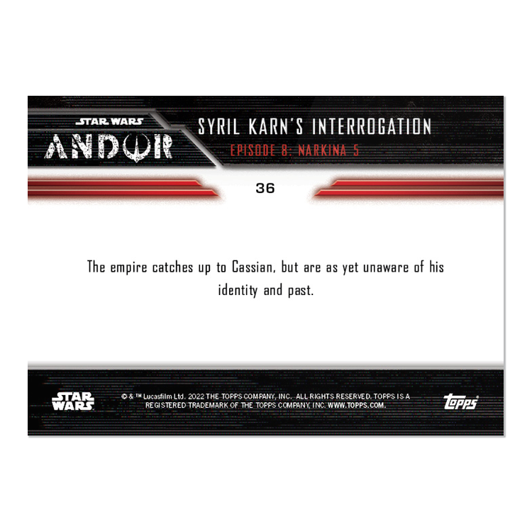 2022 TOPPS NOW Star Wars: Andor Episode 8 - 5 Card Set - PR: 718 - Image 3