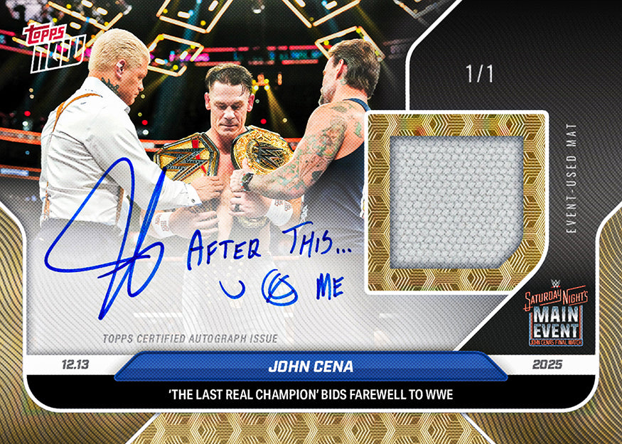 John Cena - 2025 WWE Topps NOW - Card 137 - PR: 40796 - Image 3