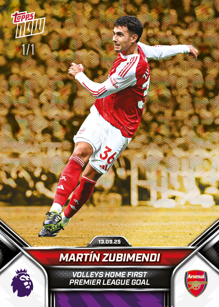 Martín Zubimendi - 2025-26 Premier League Topps NOW - Card 17 - PR: 719 - Image 2
