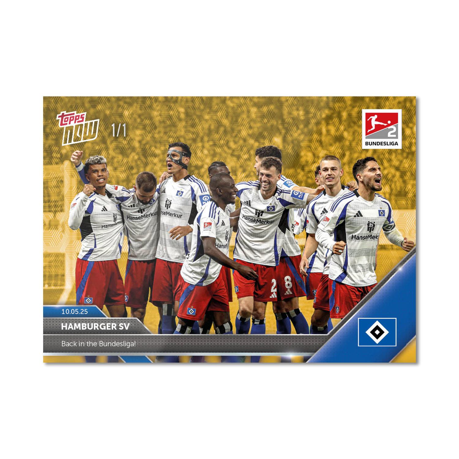 Hamburger SV - 2024-25 Bundesliga Topps NOW - Card 184 - PR: 1334 - Image 2