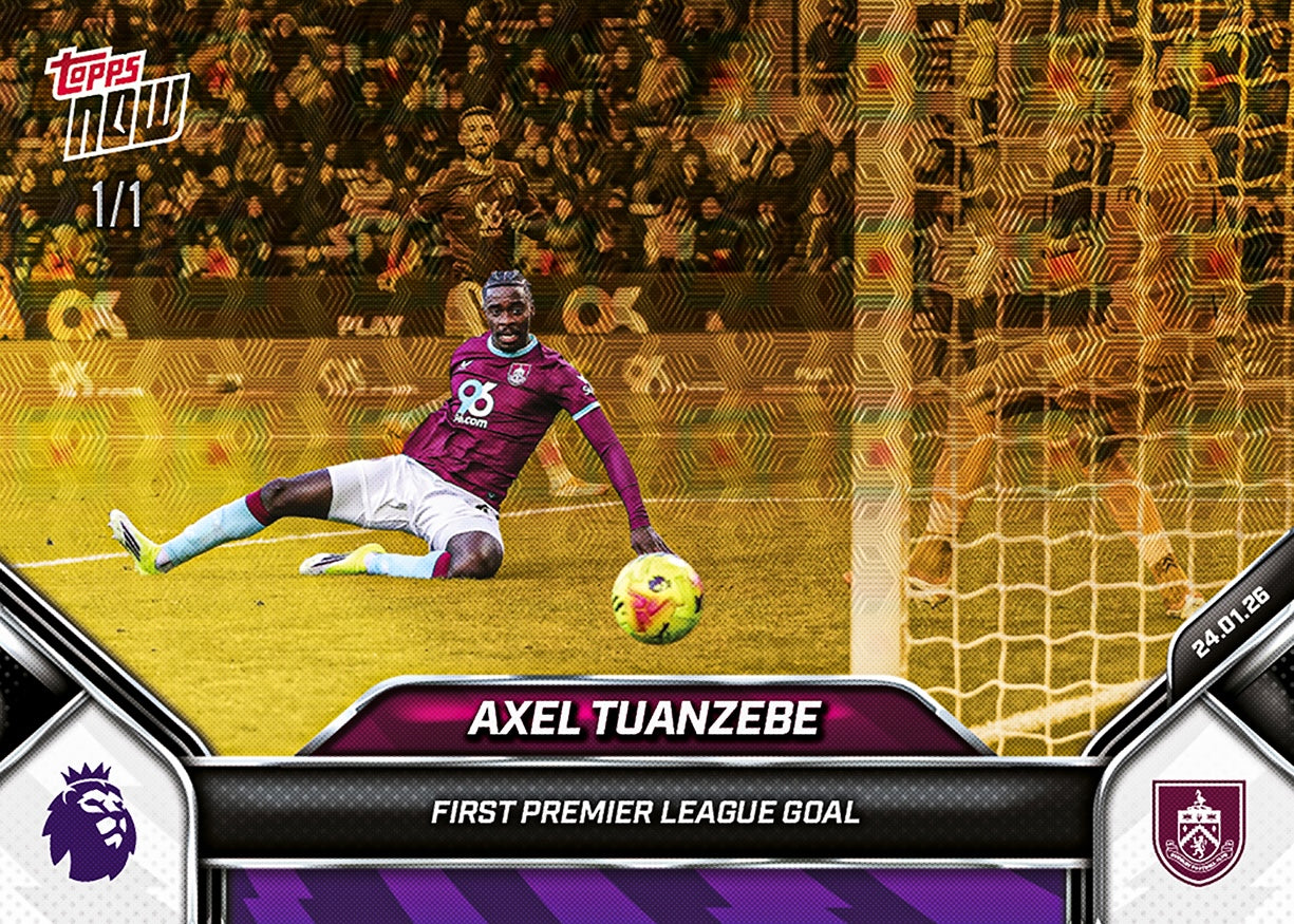 Axel Tuanzebe - 2025-26 Premier League Topps NOW - Card 116 - PR: 123 - Image 2