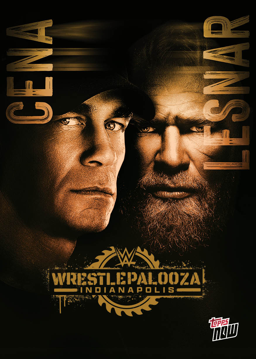 John Cena/Brock Lesnar - 2025 WWE Topps NOW - Card WPZA - PR: 1584 - Image 2