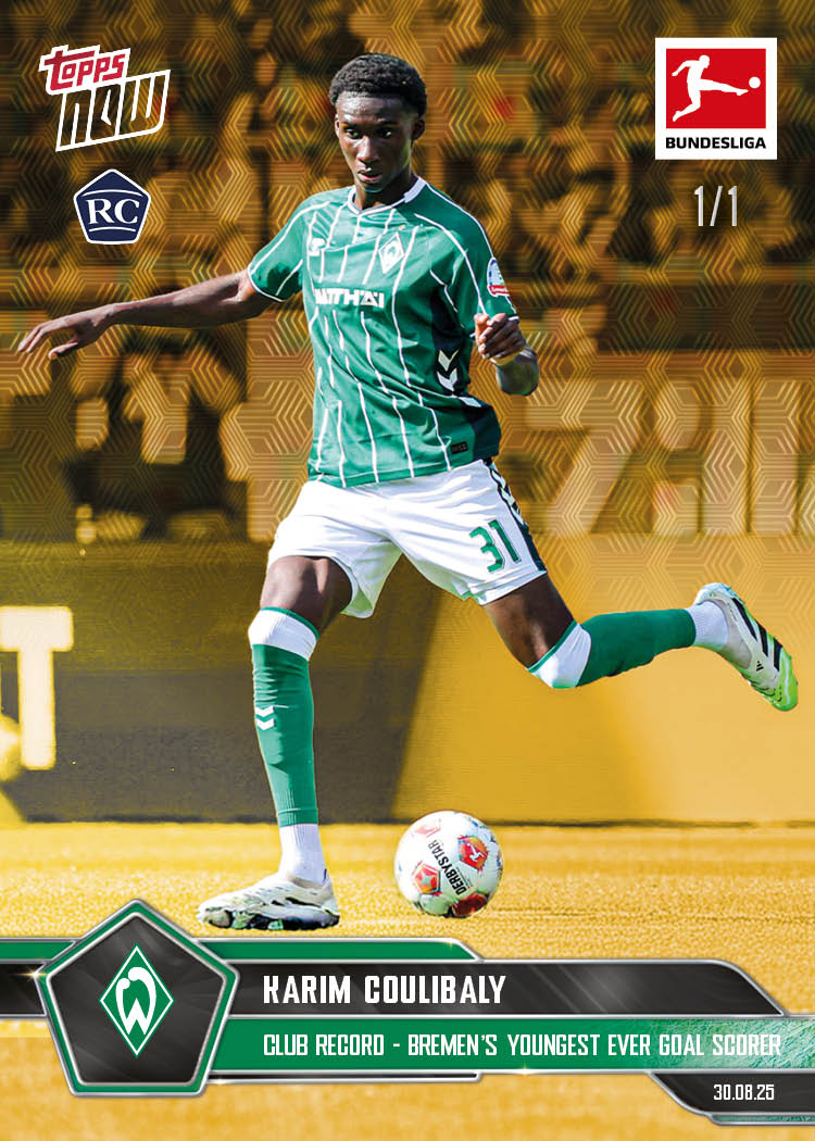 Karim Coulibaly - 2025-26 Bundesliga Topps NOW - Card 13 - PR: 480 - Image 2